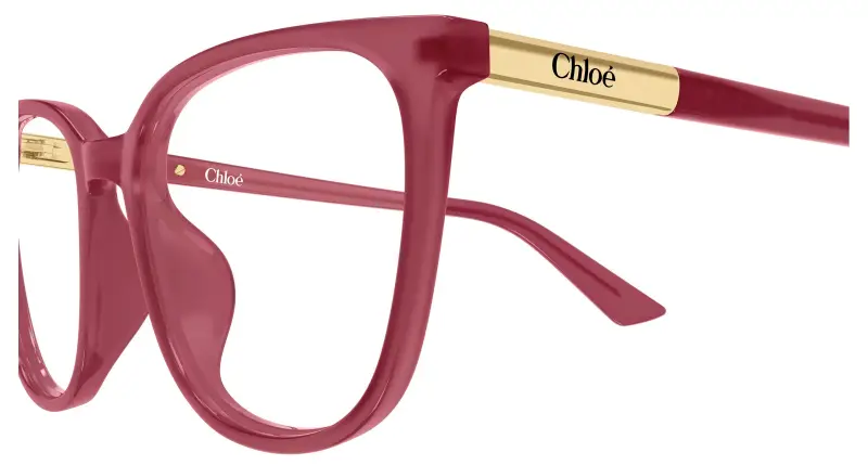 Donna Chloé CH0370OL 005 Montature da vista Acetato Fucsia Trasparente Cat Eye miniatura 3