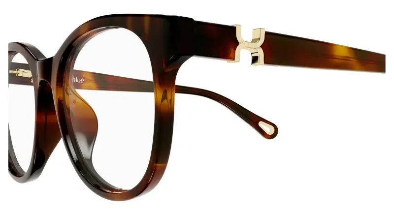 Donna Chloé CH0375O 002 Montature da vista Acetato Havana Trasparente Rotonda miniatura 3