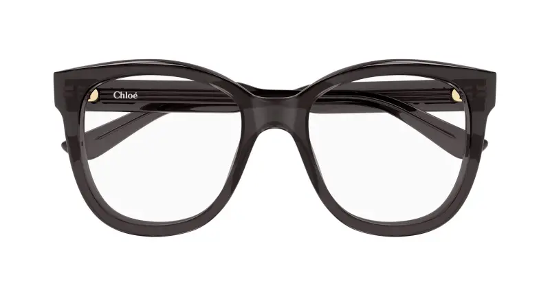 Donna Chloé CH0378O 001 Montature da vista Acetato Grigio Trasparente Squadrata miniatura 2