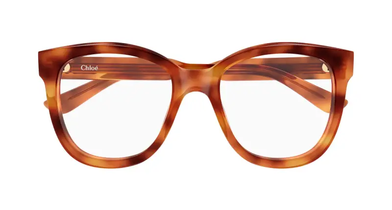 Donna Chloé CH0378O 002 Montature da vista Acetato Havana Trasparente Squadrata miniatura 2