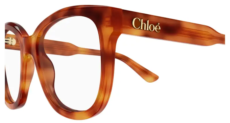 Donna Chloé CH0378O 002 Montature da vista Acetato Havana Trasparente Squadrata miniatura 3