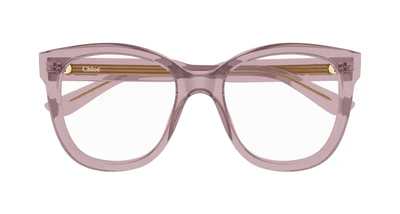 Donna Chloé CH0378O 004 Montature da vista Acetato Rosa Trasparente Squadrata miniatura 2