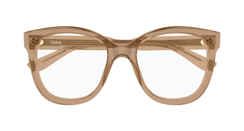 Donna Chloé CH0378O 005 Montature da vista Acetato Marrone Trasparente Squadrata miniatura 2