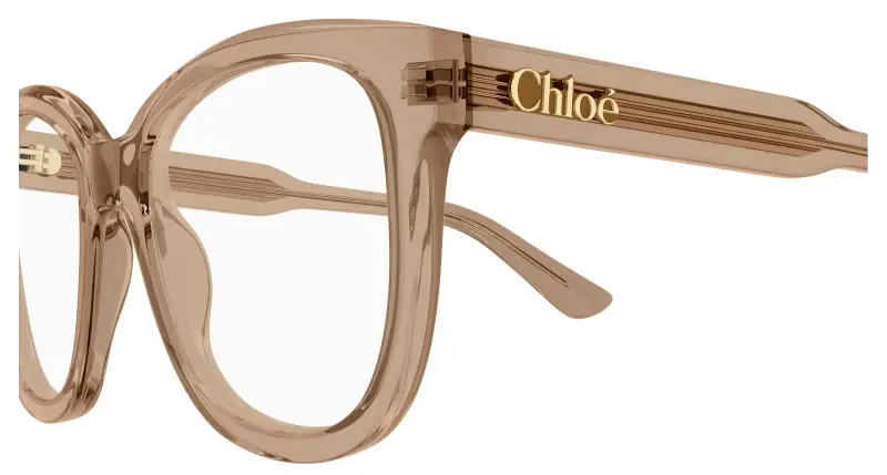 Donna Chloé CH0378O 005 Montature da vista Acetato Marrone Trasparente Squadrata miniatura 3