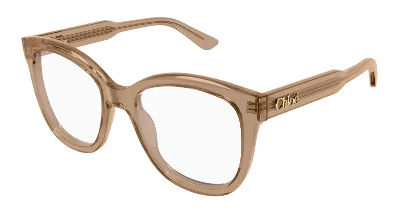 Donna Chloé CH0378O 005 Montature da vista Acetato Marrone Trasparente Squadrata