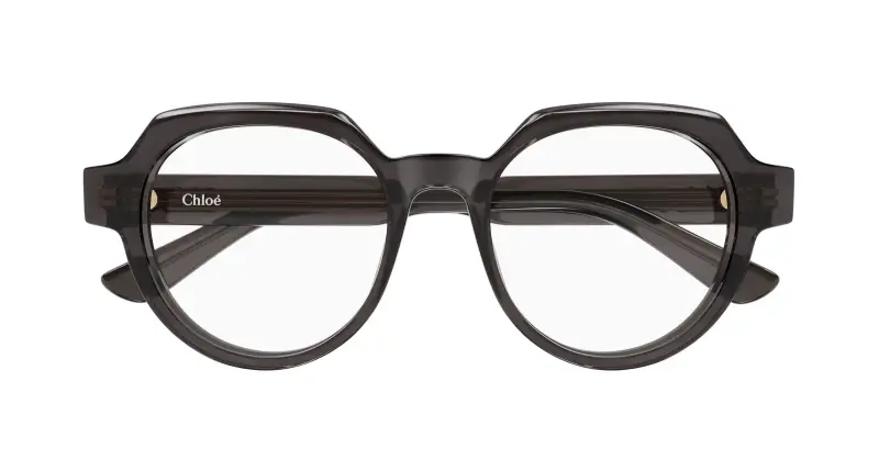 Donna Chloé CH0379O 001 Montature da vista Acetato Grigio Trasparente Geometrica miniatura 2