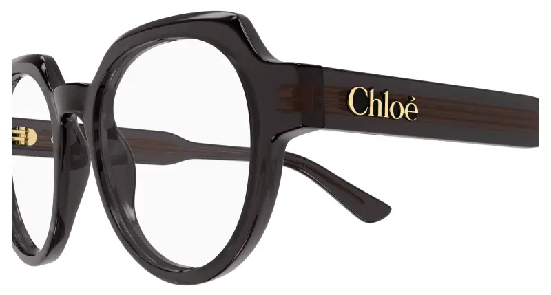 Donna Chloé CH0379O 001 Montature da vista Acetato Grigio Trasparente Geometrica miniatura 3