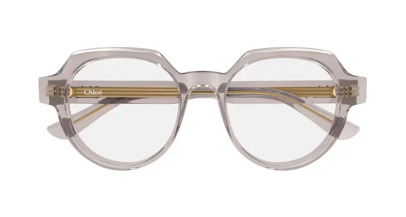 Donna Chloé CH0379O 003 Montature da vista Acetato Grigio Trasparente Geometrica miniatura 2