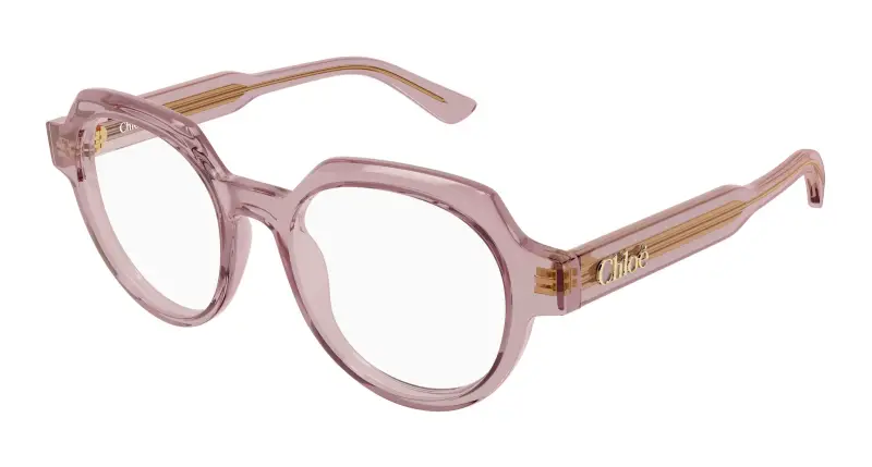 Donna Chloé CH0379O 004 Montature da vista Acetato Rosa Trasparente Geometrica