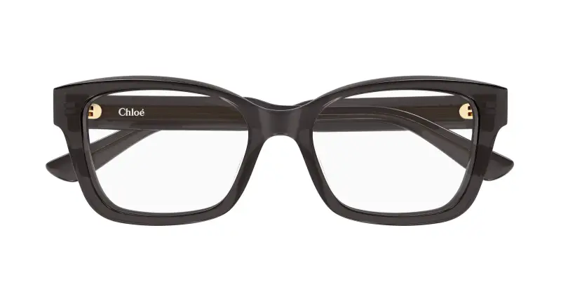 Donna Chloé CH0380O 001 Montature da vista Acetato Grigio Trasparente Cat Eye miniatura 2