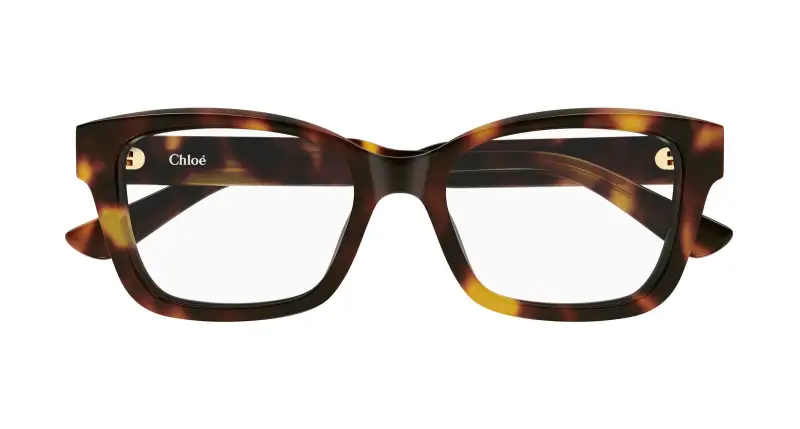 Donna Chloé CH0380O 002 Montature da vista Acetato Havana Trasparente Cat Eye miniatura 2