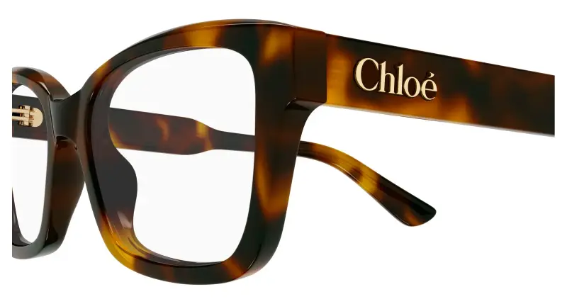 Donna Chloé CH0380O 002 Montature da vista Acetato Havana Trasparente Cat Eye miniatura 3