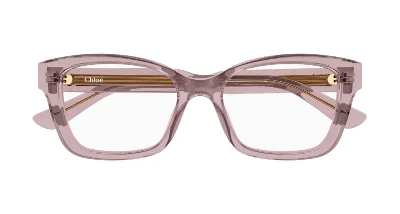 Donna Chloé CH0380O 004 Montature da vista Acetato Rosa Trasparente Cat Eye miniatura 2