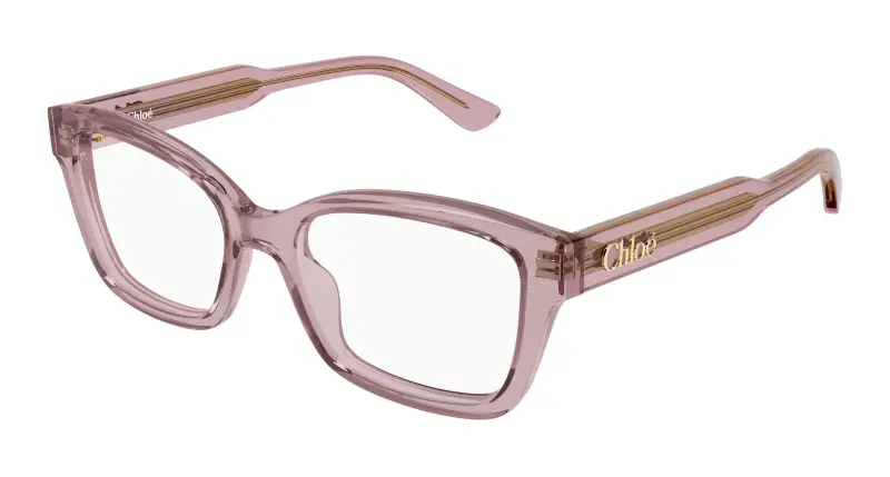 Donna Chloé CH0380O 004 Montature da vista Acetato Rosa Trasparente Cat Eye
