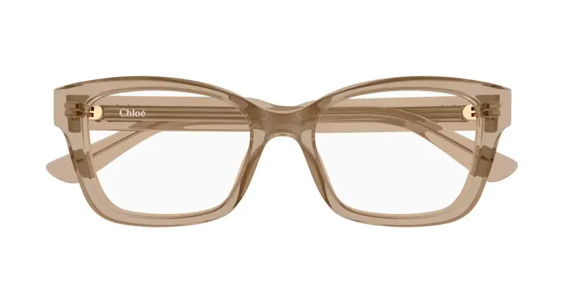 Donna Chloé CH0380O 005 Montature da vista Acetato Marrone Trasparente Cat Eye miniatura 2