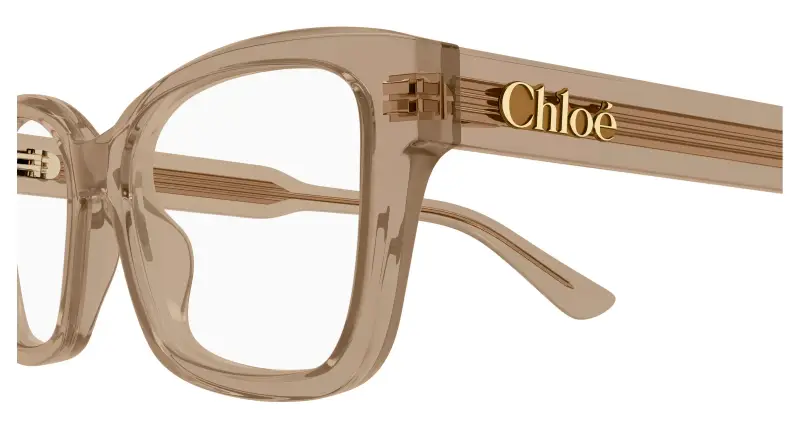 Donna Chloé CH0380O 005 Montature da vista Acetato Marrone Trasparente Cat Eye miniatura 3