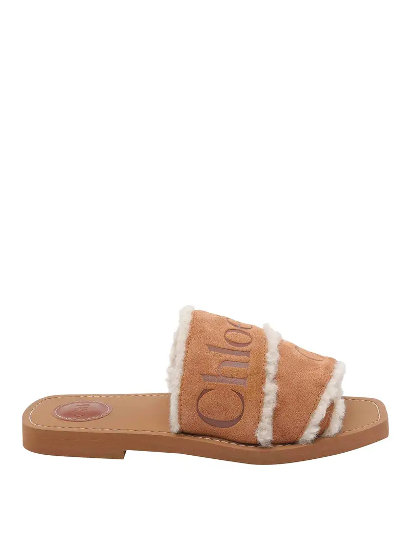 E Brown Woody Sandals Marrone