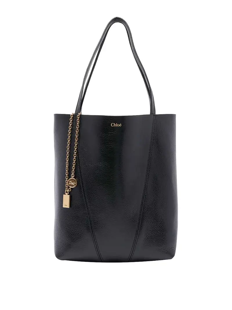 E spin tote bag Nero