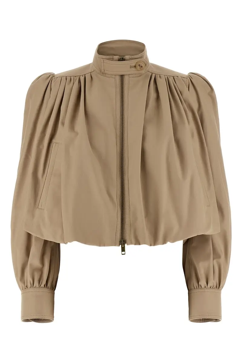 Giacca Boule Arricciata Beige