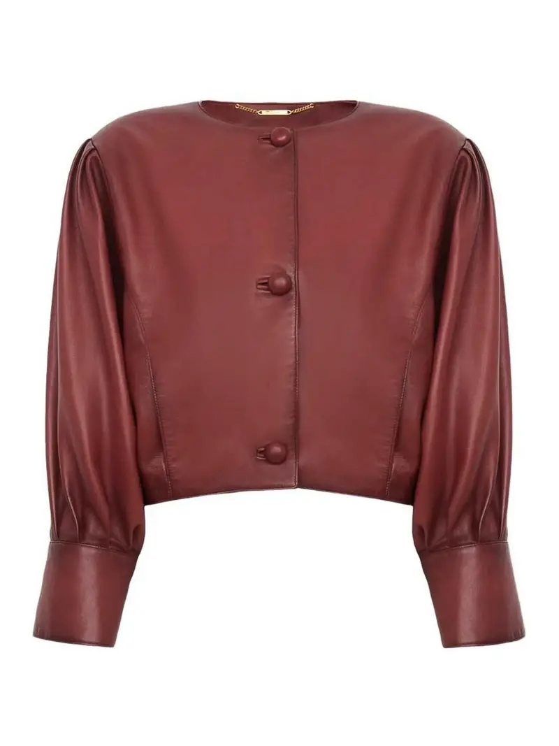 Giacca in pelle Marrone