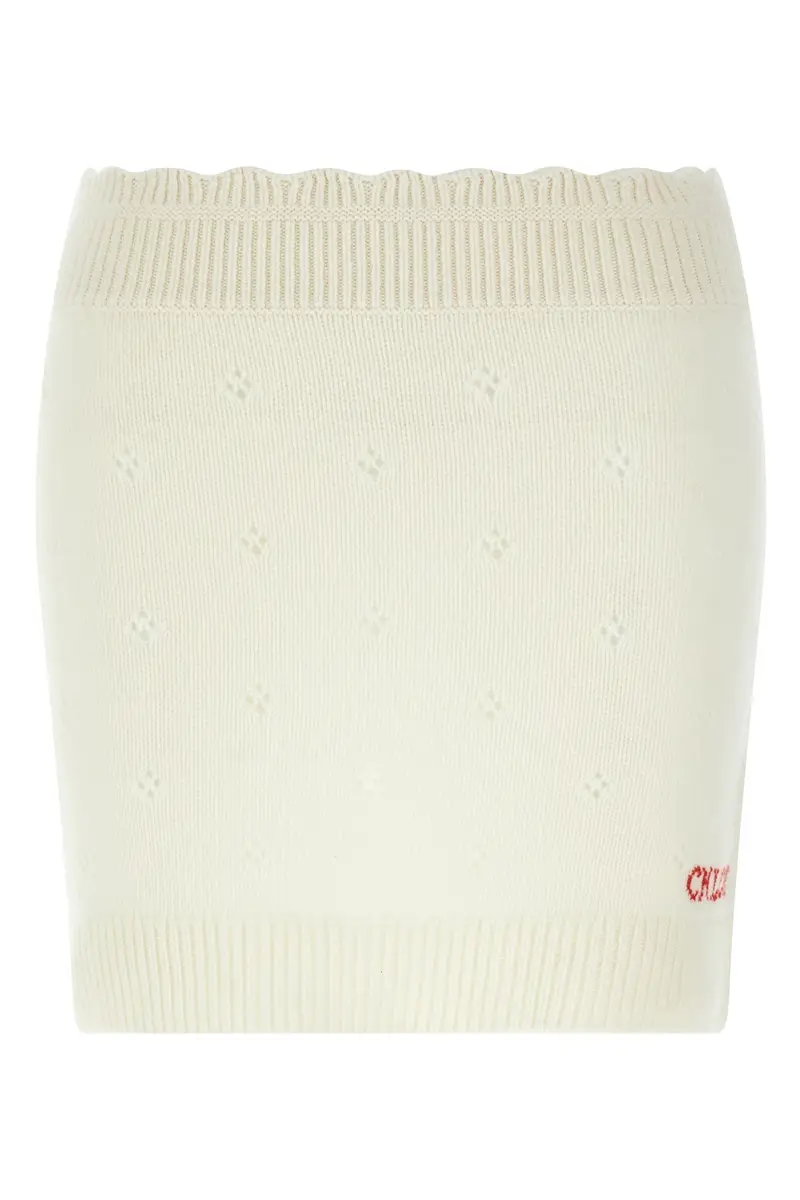 Gonna Logo Jacquard Bianco