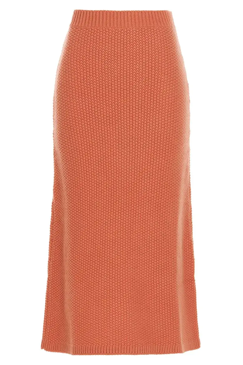 Gonna Lunga Maglia Arancione
