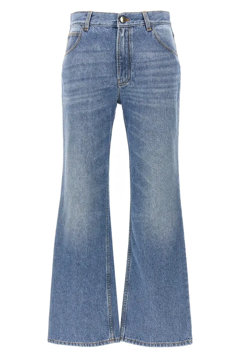 Jeans Vita Alta Azzurro