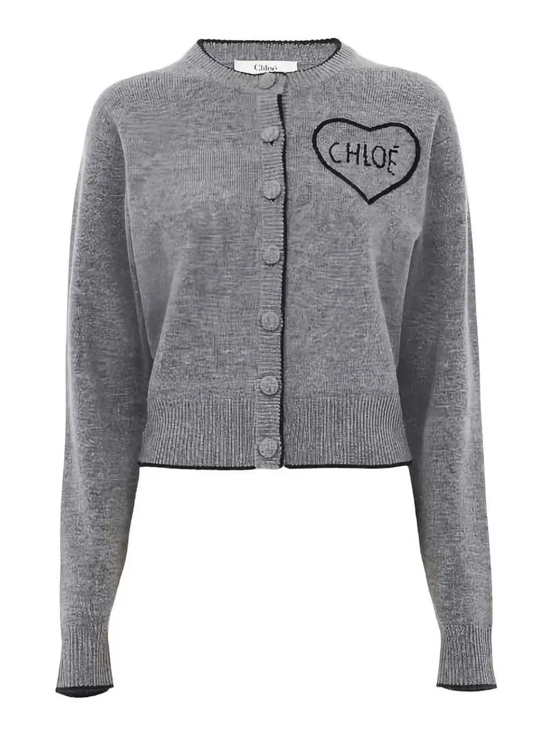 CHLOE' Cardigan Grigio 4000952