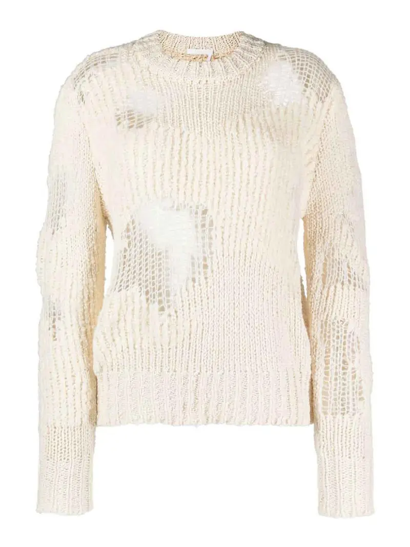 Maglia a collo alto in cashmere Bianco