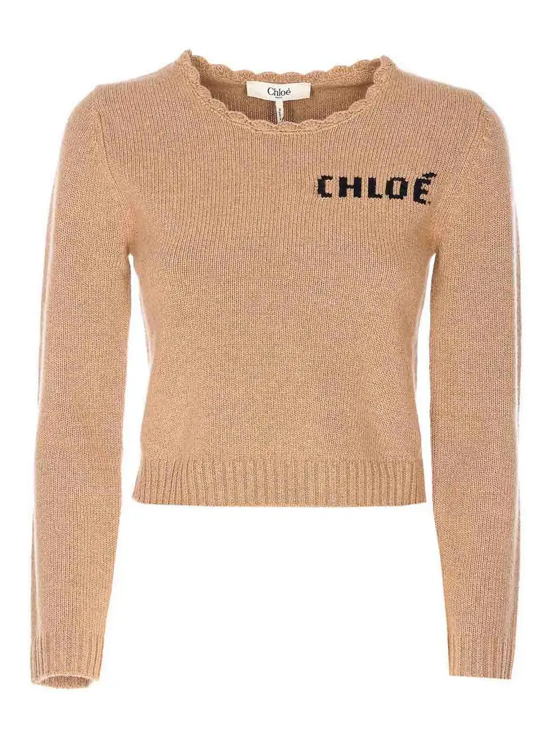 Maglione beige Marrone