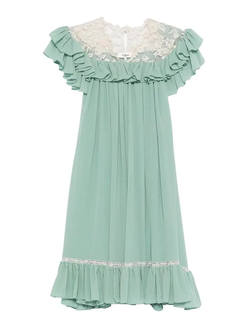 Miniabito in seta Verde