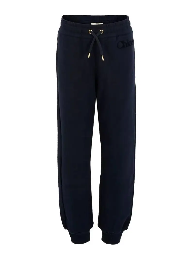 Pantalone Con Logo Blu