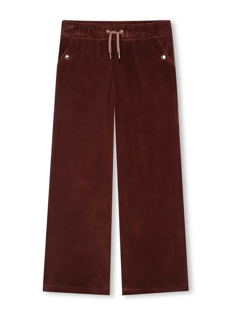 Pantaloni Con Coulisse Rosso Scuro