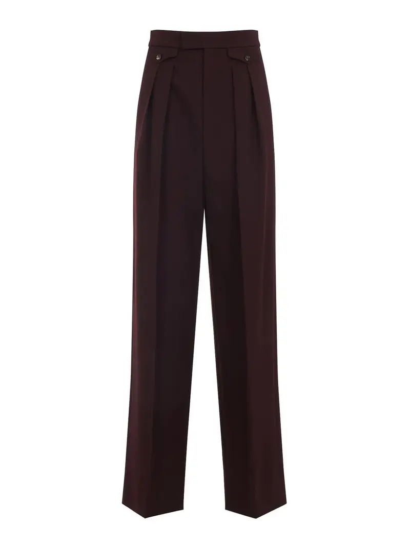 Pantaloni di lana Viola