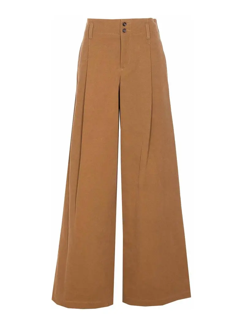 Pantaloni di senape Marrone