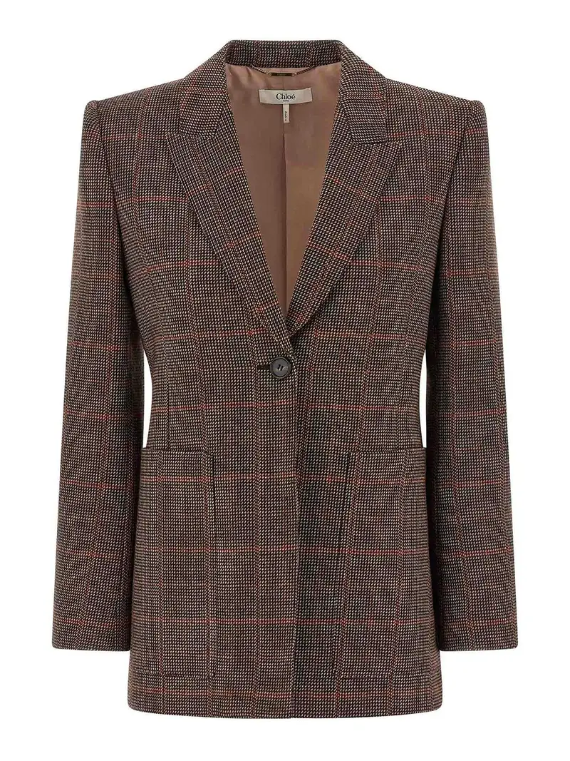 Pantaloni in lana Marrone