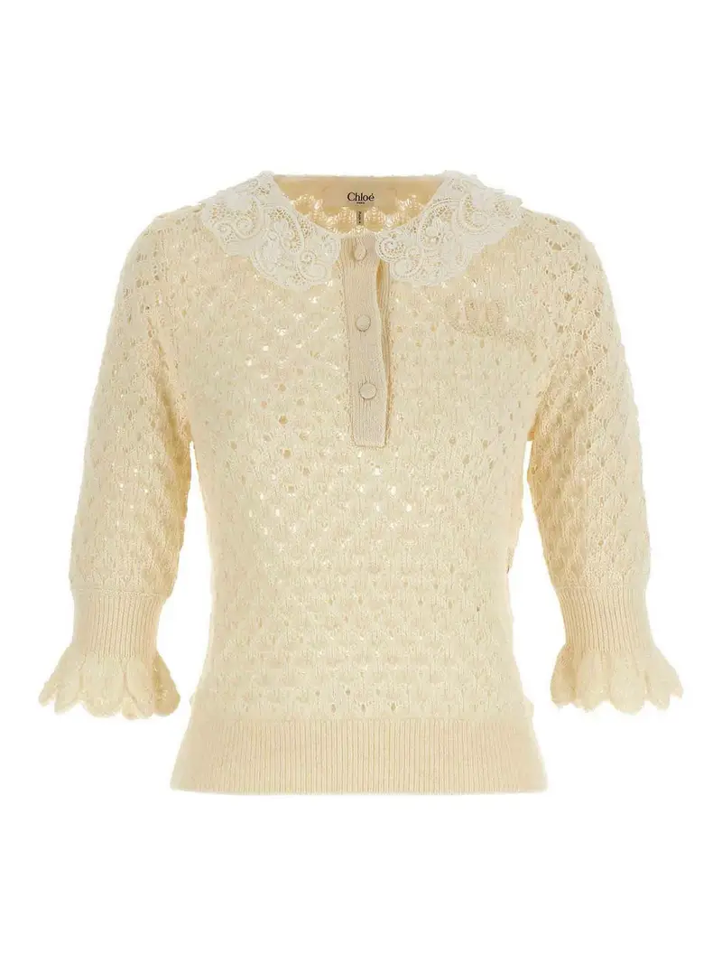 Pointelle Knit Bianco