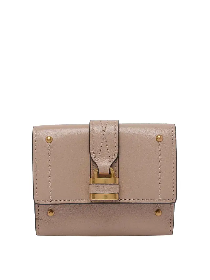 Portafoglio mini a tre ante Paddington Color Carne E Neutri