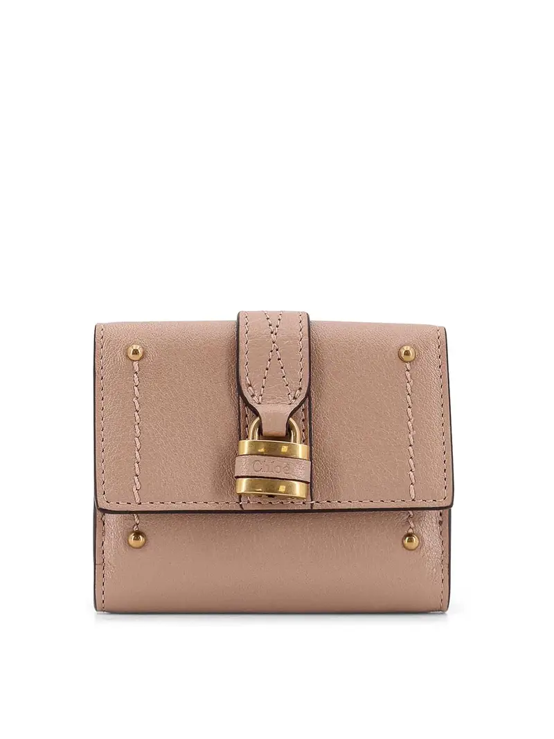 Portafoglio Paddington Trifold In Pelle Color Carne E Neutri