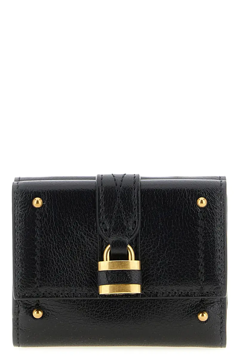 Chloe' Chloé Portafoglio Paddington Trifold Mini Nero in pelle