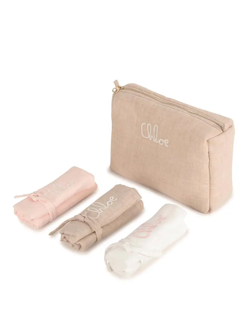 Set Mussole Con Ricamo Multicolore