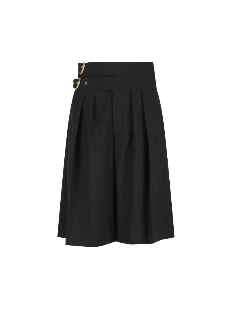 Shorts In Lana Vergine NERO