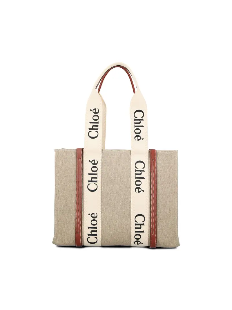 Tote Bag Woody In Lino BEIGE