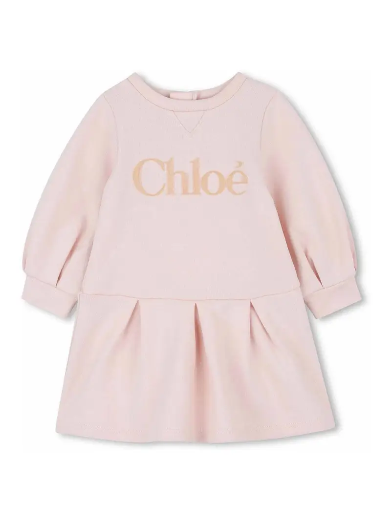 Vestito Con Logo Color Carne E Neutri