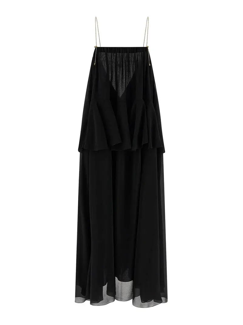 Vestito in seta Nero