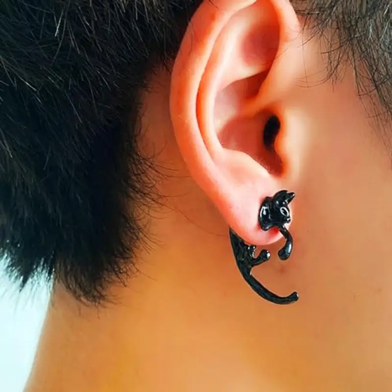 choice of all Cat Earrings for Women Trendy Stuff Cat Book Earrings Funny Cartoon Animal Earrings Cute Earrings Cat Stuff Gifts for Cat Lovers miniatura 2