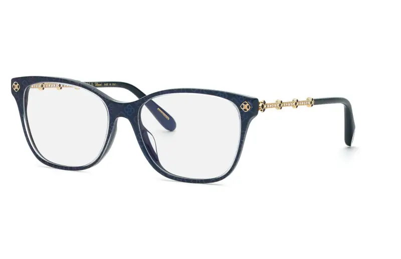 Chopard Montature da vista Donna in acetato blu squadrato