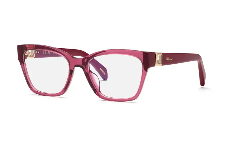 Donna Chopard VCH401 0D66 Montature da vista Acetato Viola Farfalla