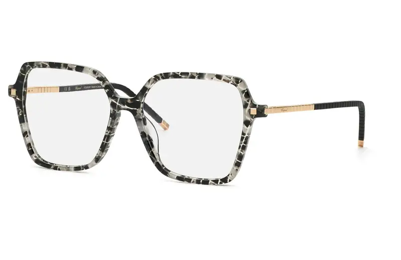 Chopard Donna VCH348M  03KU Montature da vista Acetato Havana  Geometrica