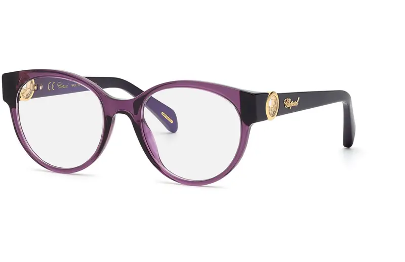 Chopard Donna VCH350S  096Z Montature da vista Acetato Viola  Rotonda